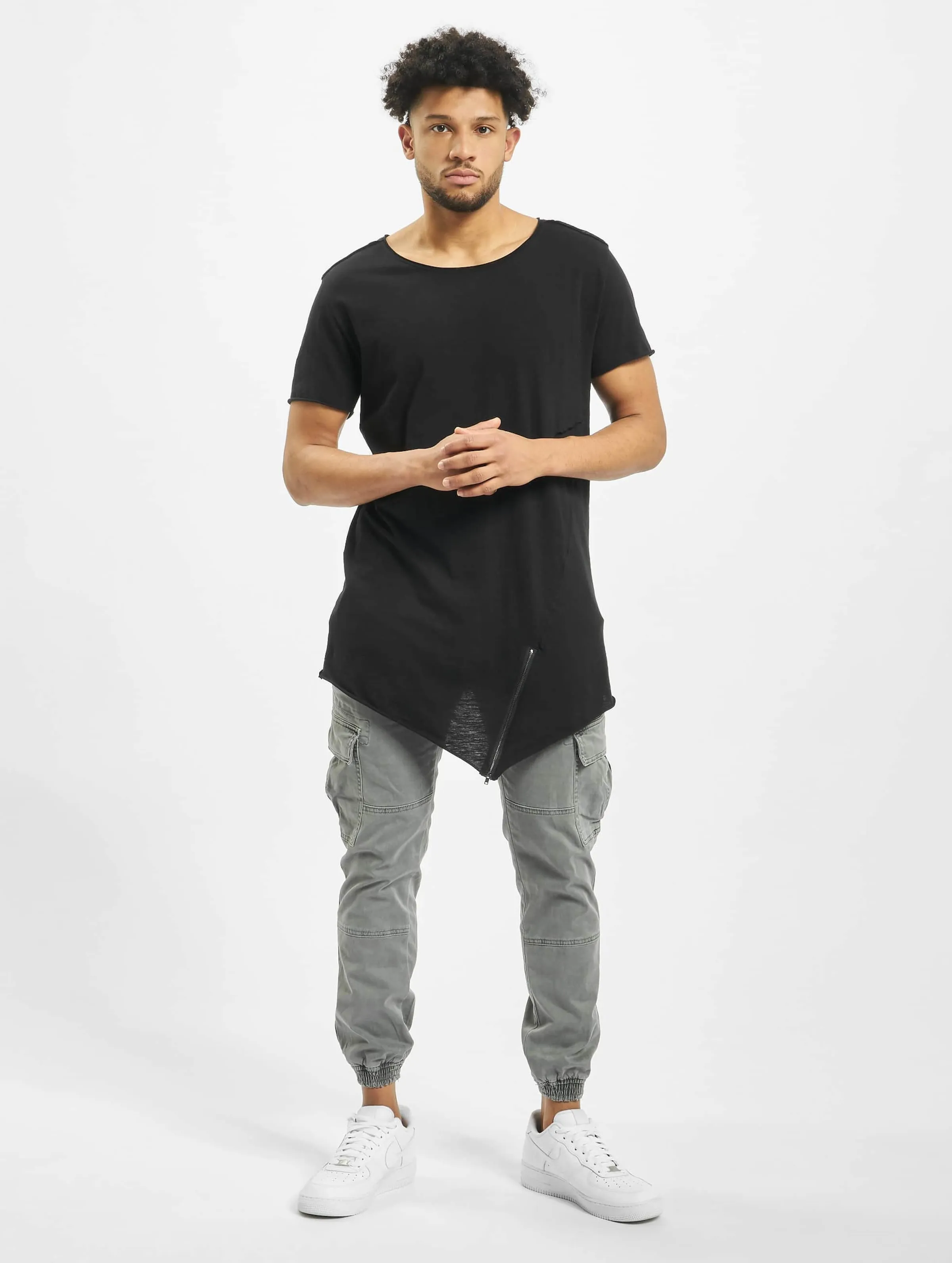 Long Open Edge Front Zip