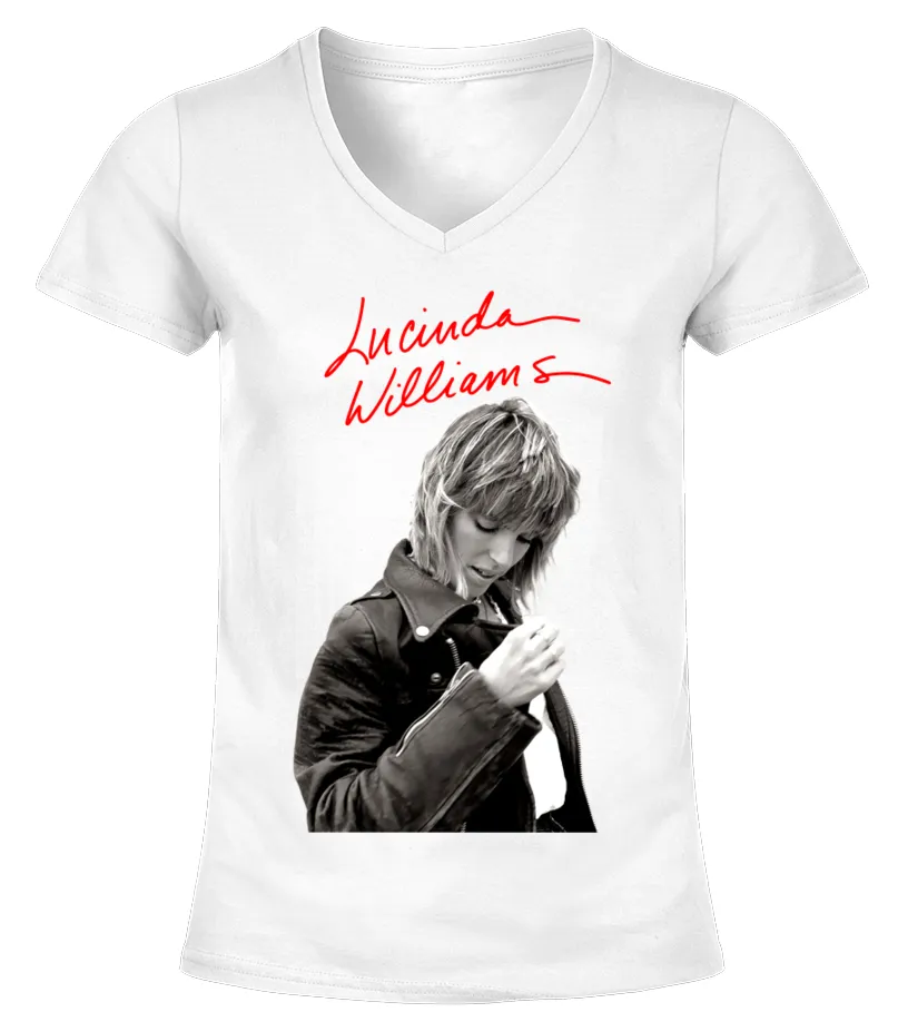 Lucinda Williams WT (5) Camiseta cuello pico Mujer