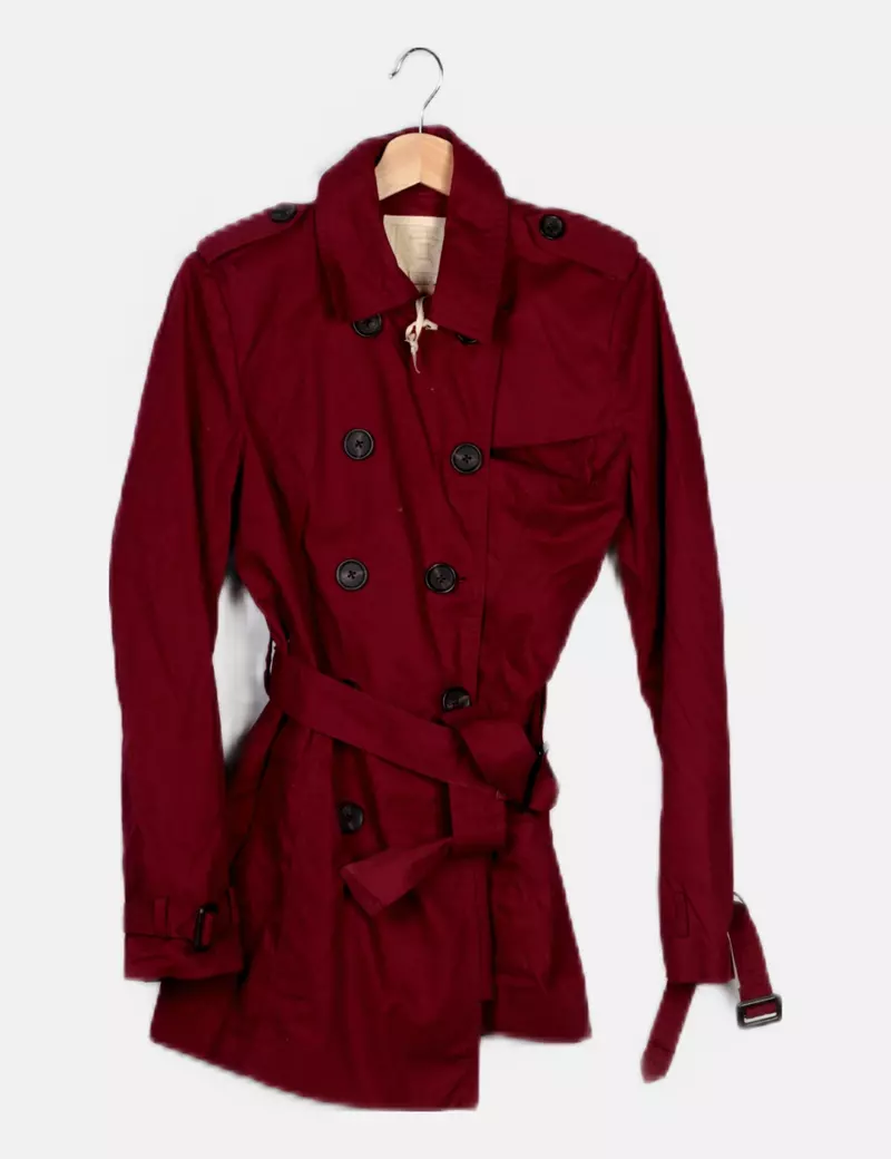 Lucky Ladies Gabardina burdeos casual