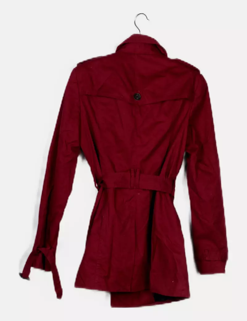 Lucky Ladies Gabardina burdeos casual