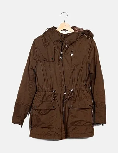 Lucky Ladies Parka verde con capucha