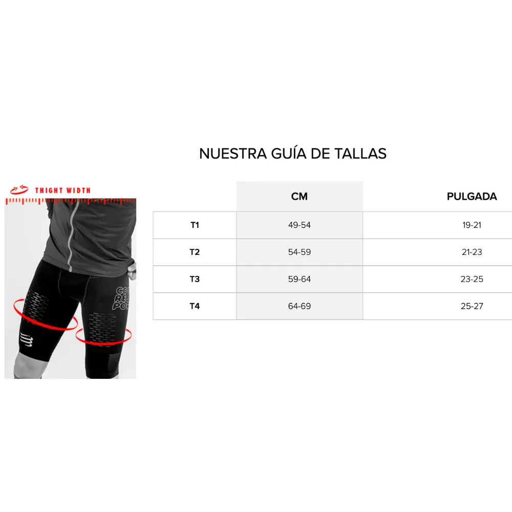 MALLAS CORTAS DE COMPRESION RUN NEGRAS