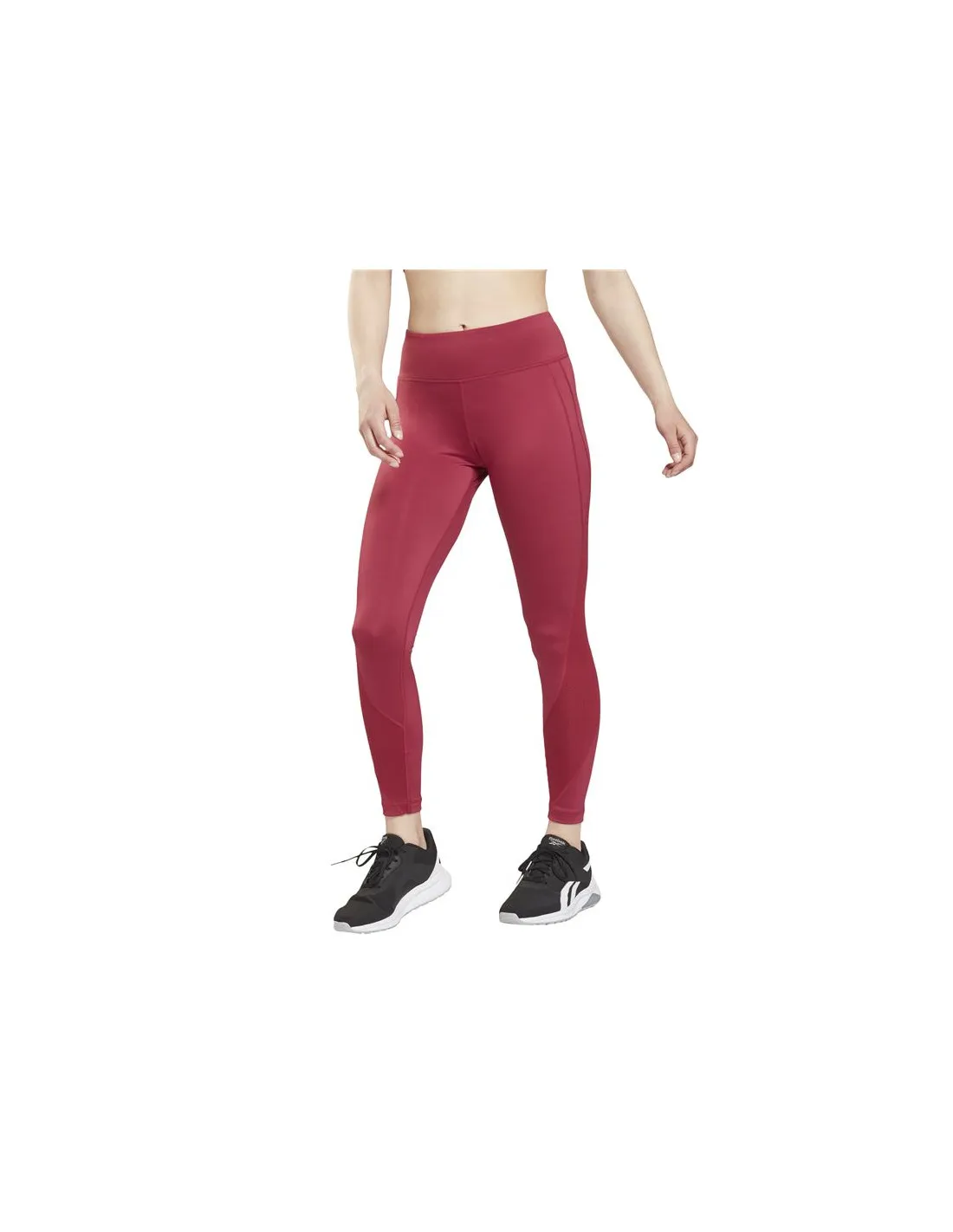 Mallas largas de training Reebok Workout Ready Mesh W Punch Berry