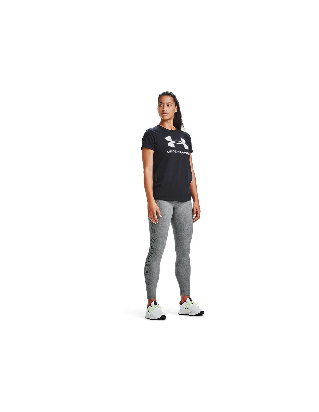 Mallas largas Under Armour Favorite Wordmark W Grey/Black