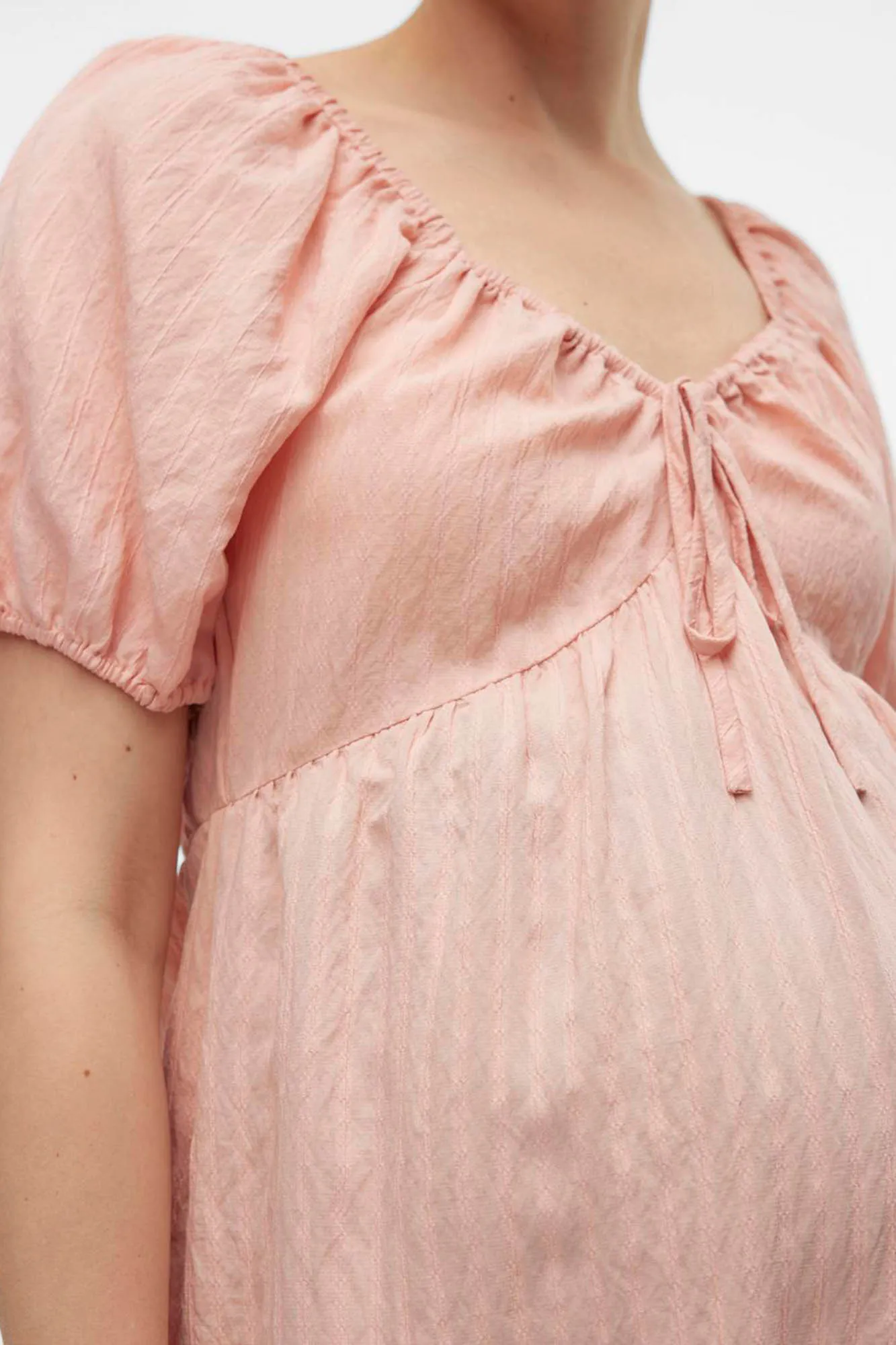 Mamalicious Top de manga corta abullonada maternity y lactancia