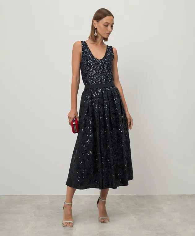 Max Mara Weekend NARVA blue top with sequins