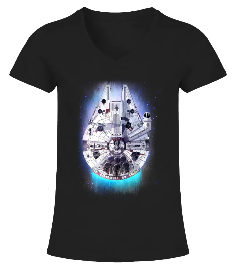Millennium Falcon Camiseta cuello pico Mujer