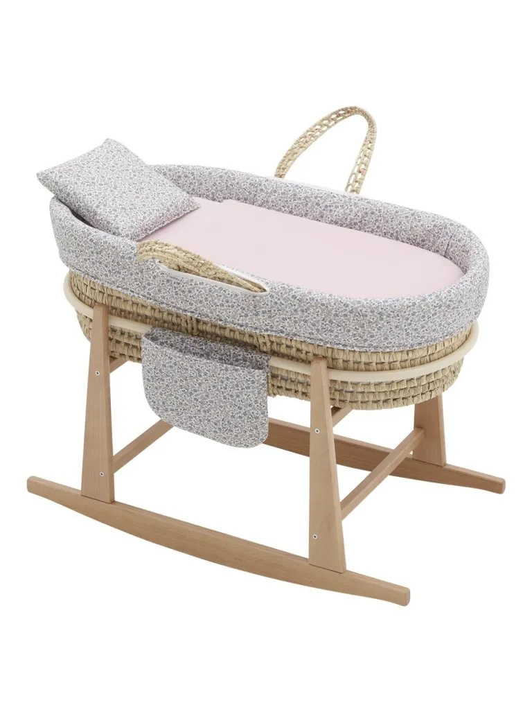 MOISES BEBE MIO CUCO + PATAS ALABAMA FLOW.IN BEIGE/PINK 49x80x61 CM