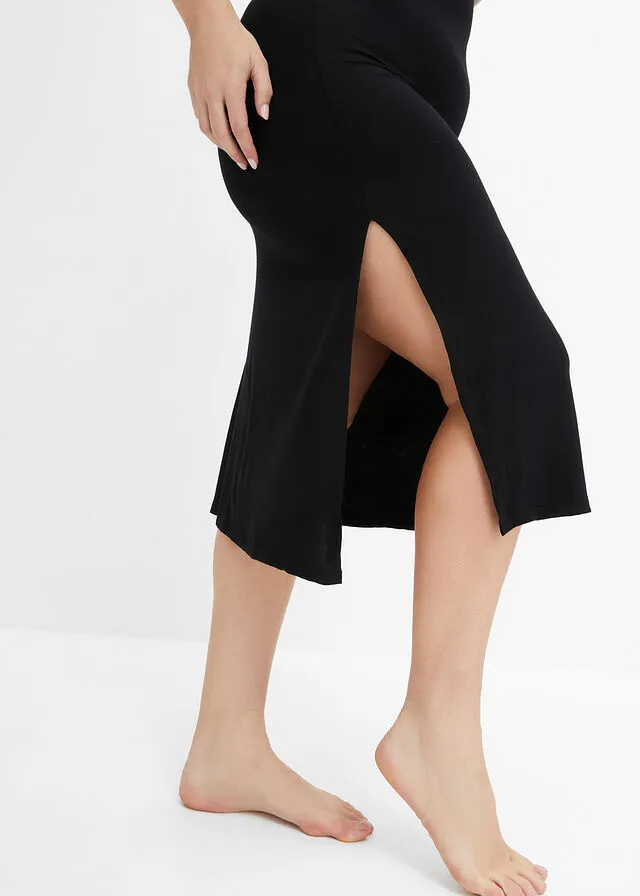 Negligé Negro + beige tiza