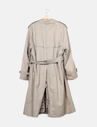 NoName Gabardina beige básica