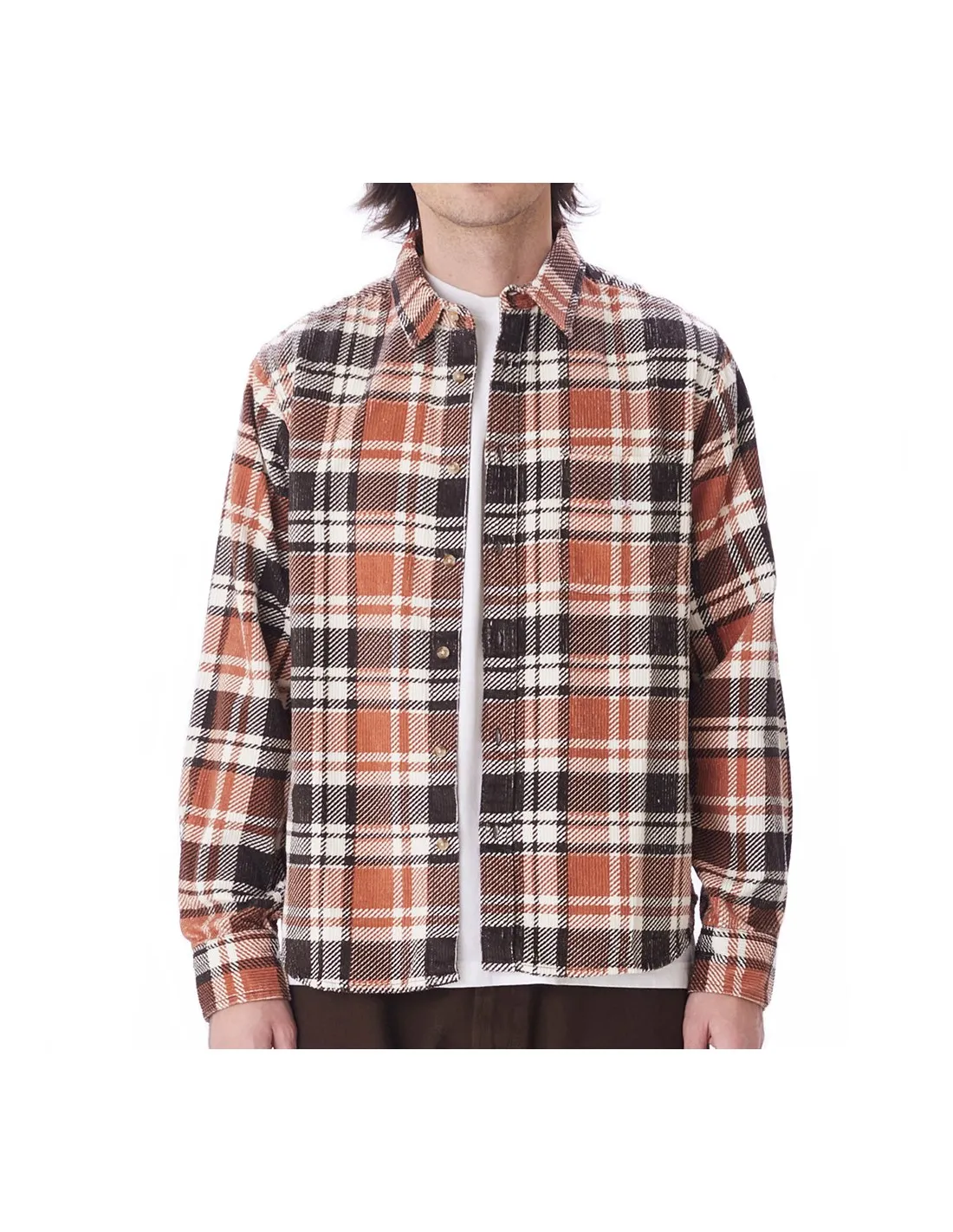 OBEY BENNY CORD WOVEN JAVA BROWN MULTI