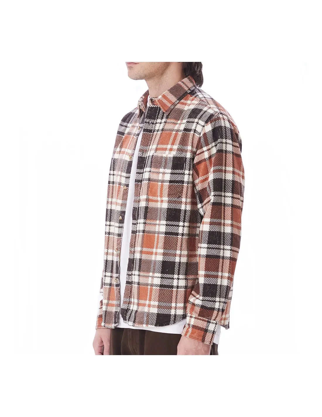 OBEY BENNY CORD WOVEN JAVA BROWN MULTI