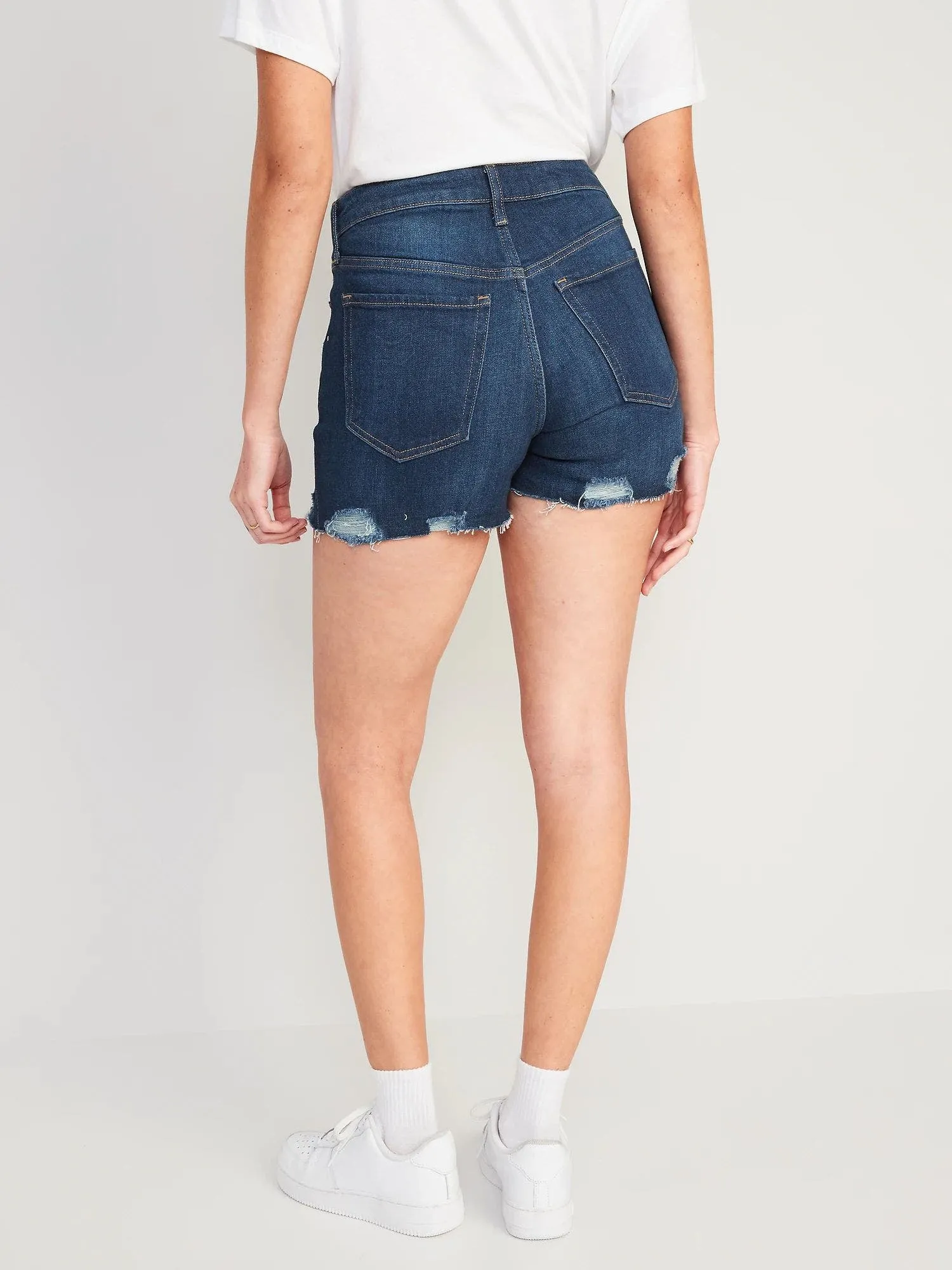 OLD NAVY Short Tiro Alto O.G. Straight Mujer