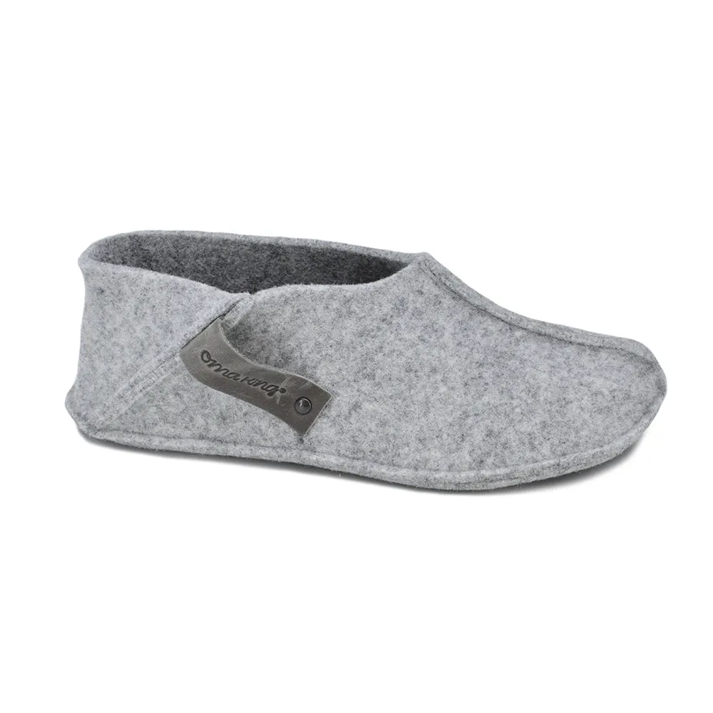 OMAKING  TOHKRI GREY  BABUCHAS DE CASA BAREFOOT DE FIELTRO