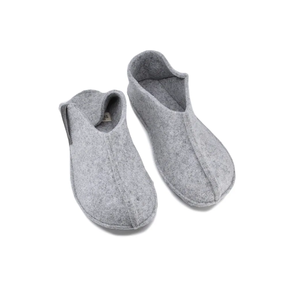 OMAKING  TOHKRI GREY  BABUCHAS DE CASA BAREFOOT DE FIELTRO