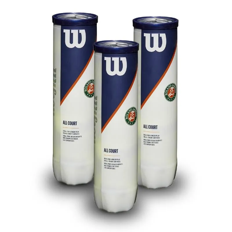 Pack de 3 Botes de 4 Pelotas Wilson Roland Garros | Wilson