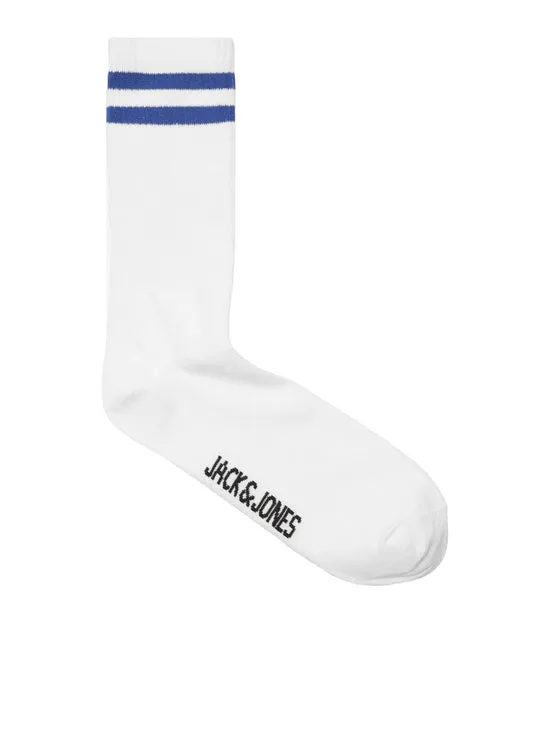 PACK DE 5 CALCETINES ALTO BLANCOS  JACFURY