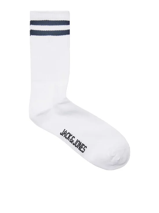 PACK DE 5 CALCETINES ALTO BLANCOS  JACFURY