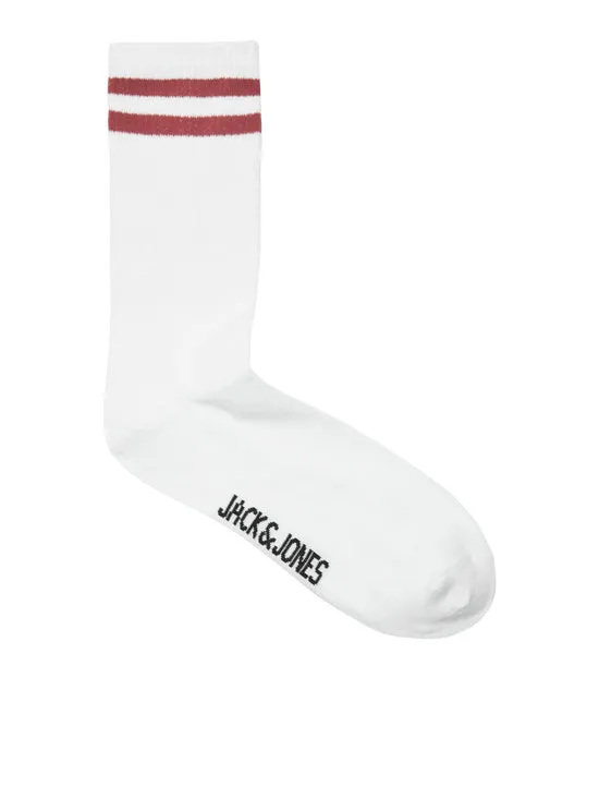 PACK DE 5 CALCETINES ALTO BLANCOS  JACFURY