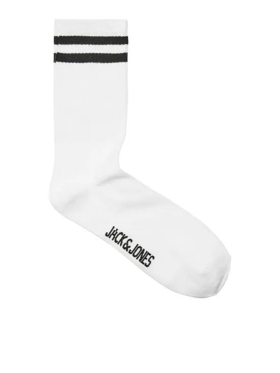 PACK DE 5 CALCETINES ALTO BLANCOS  JACFURY