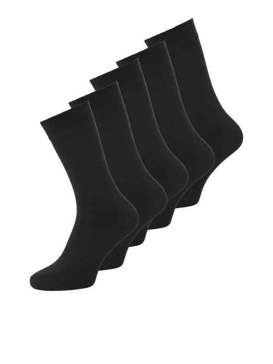 PACK DE 5 CALCETINES  JACBASIC NEGRO