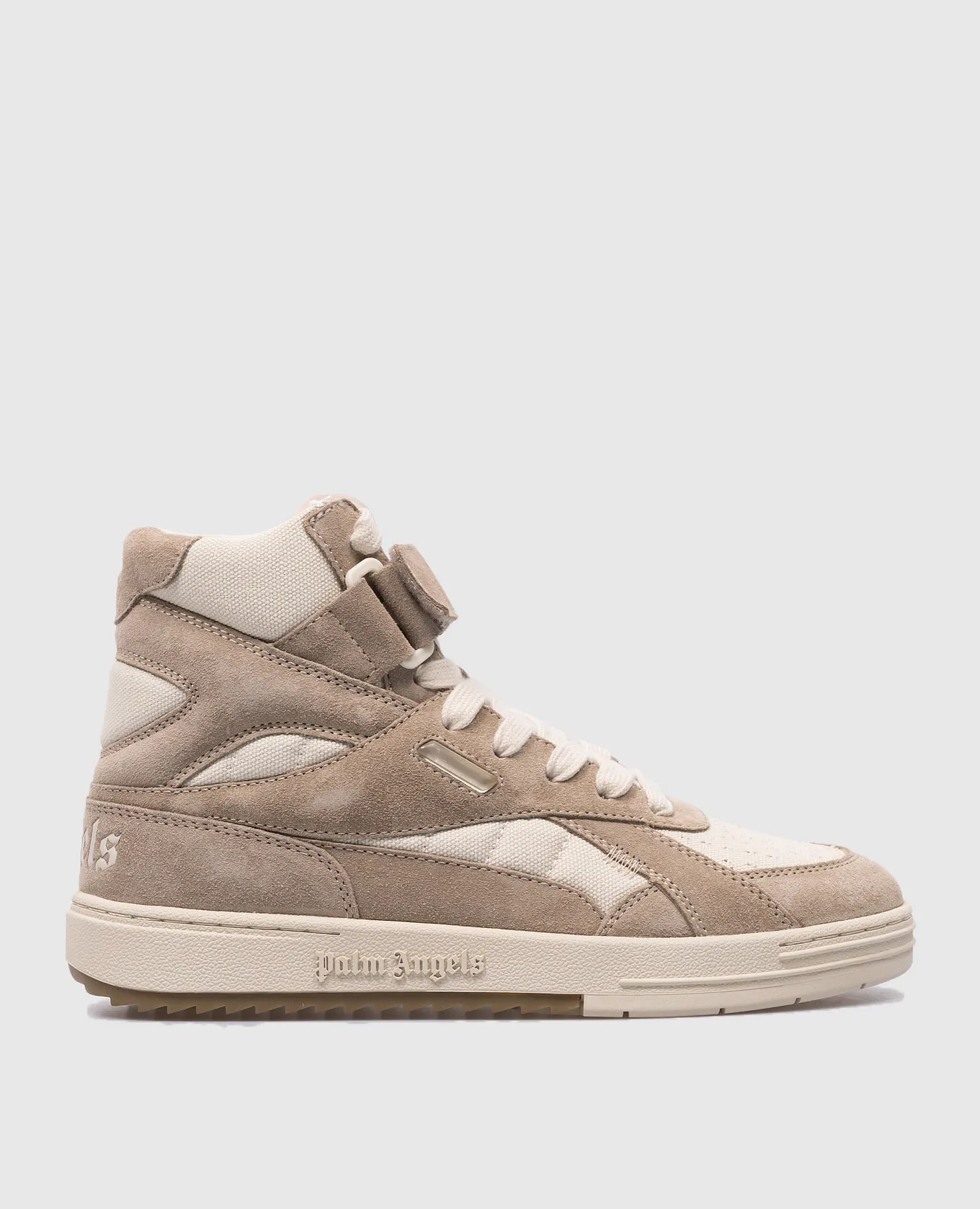 PALM ANGELS BEIGE COMBINED HIGHTOPS