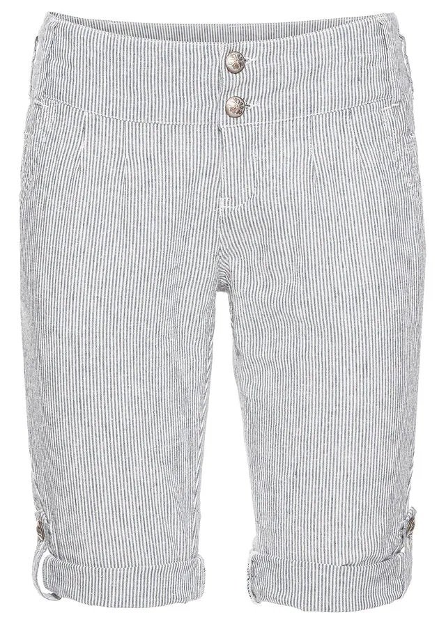 PANTALóN CORTO AZULBLANCO LANA DE RAYAS