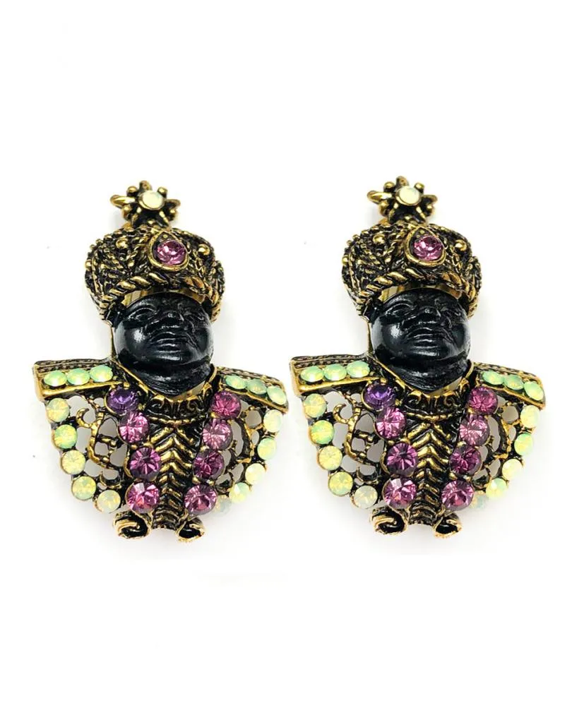 PENDIENTES CON CLIP CON MORETOS VENECIANOS
