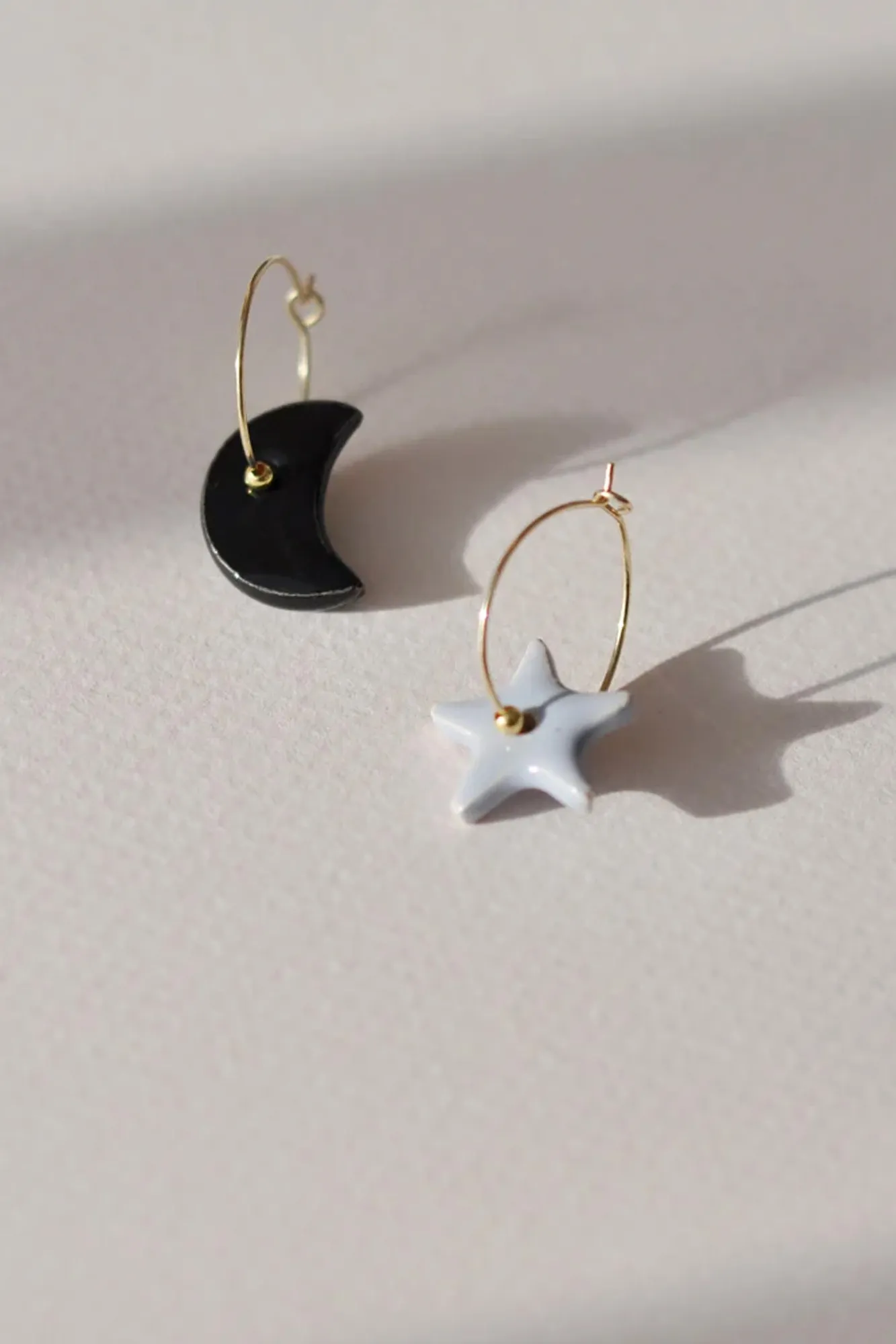 Pendientes de cerámica ASTRO MINI BICOLOR