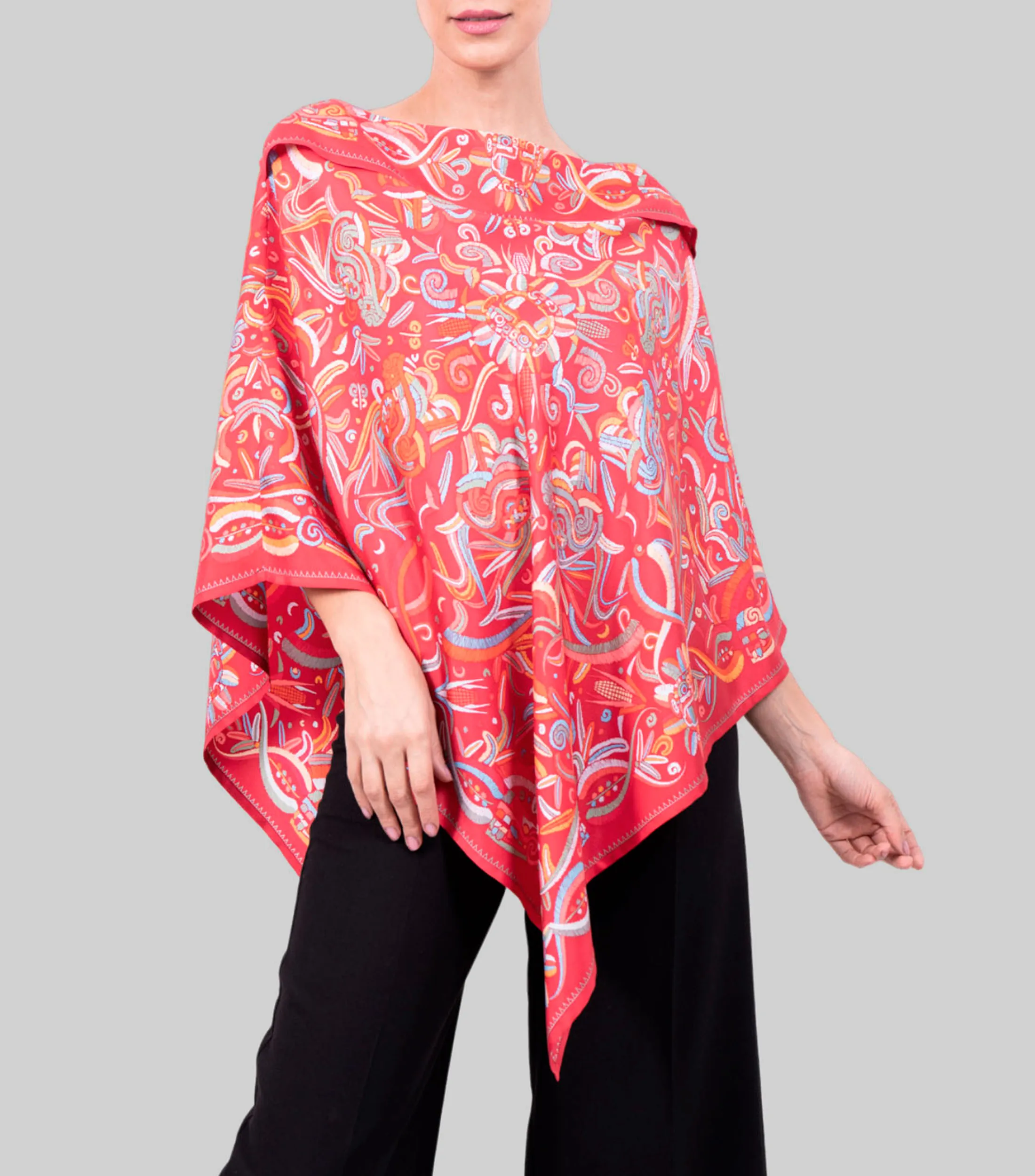 Pineda Covalin Poncho Quetzalcóatl Mujer
