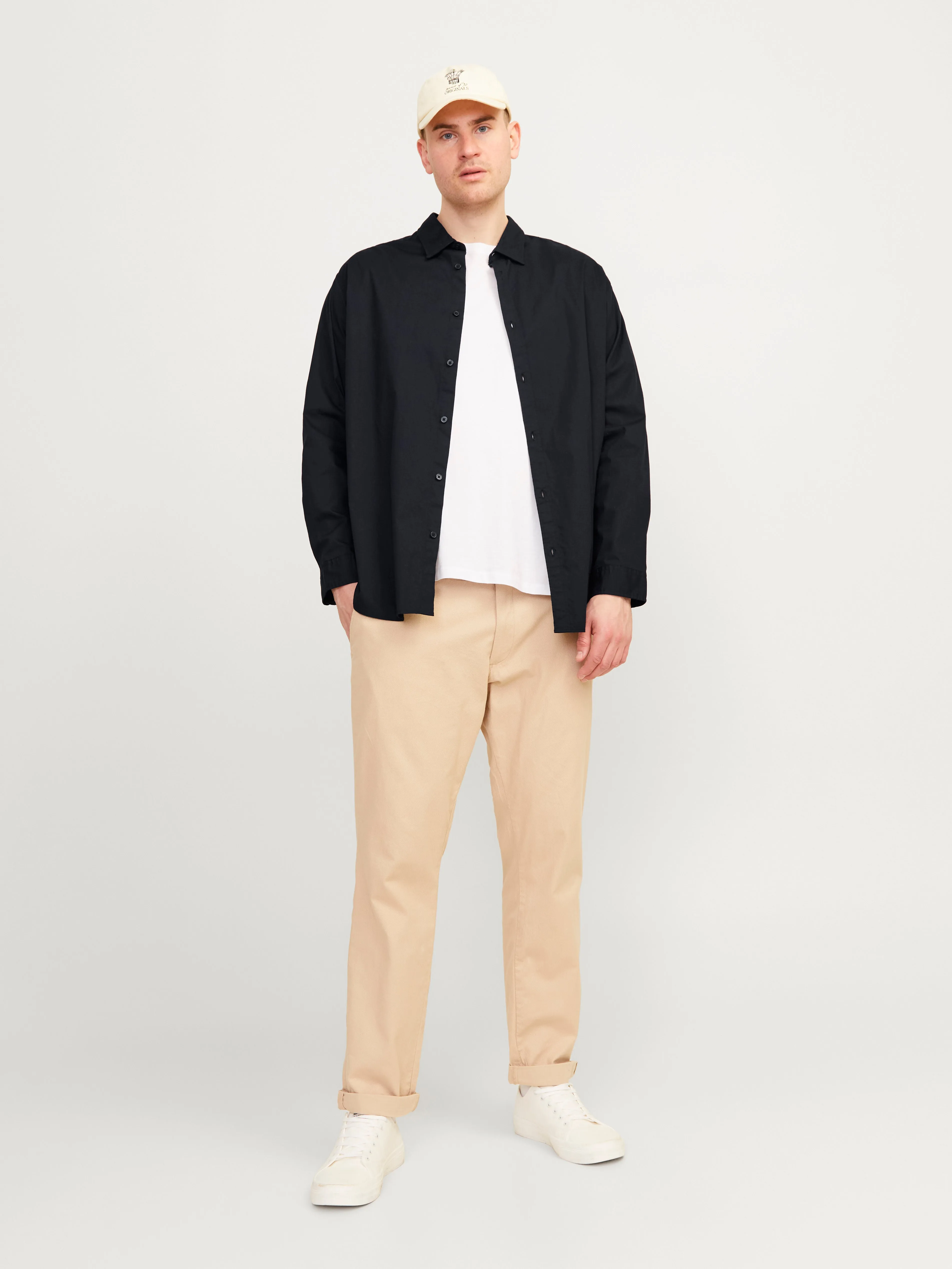 Plus Camisa formal Corte slim | Negro | Jack & Jones®