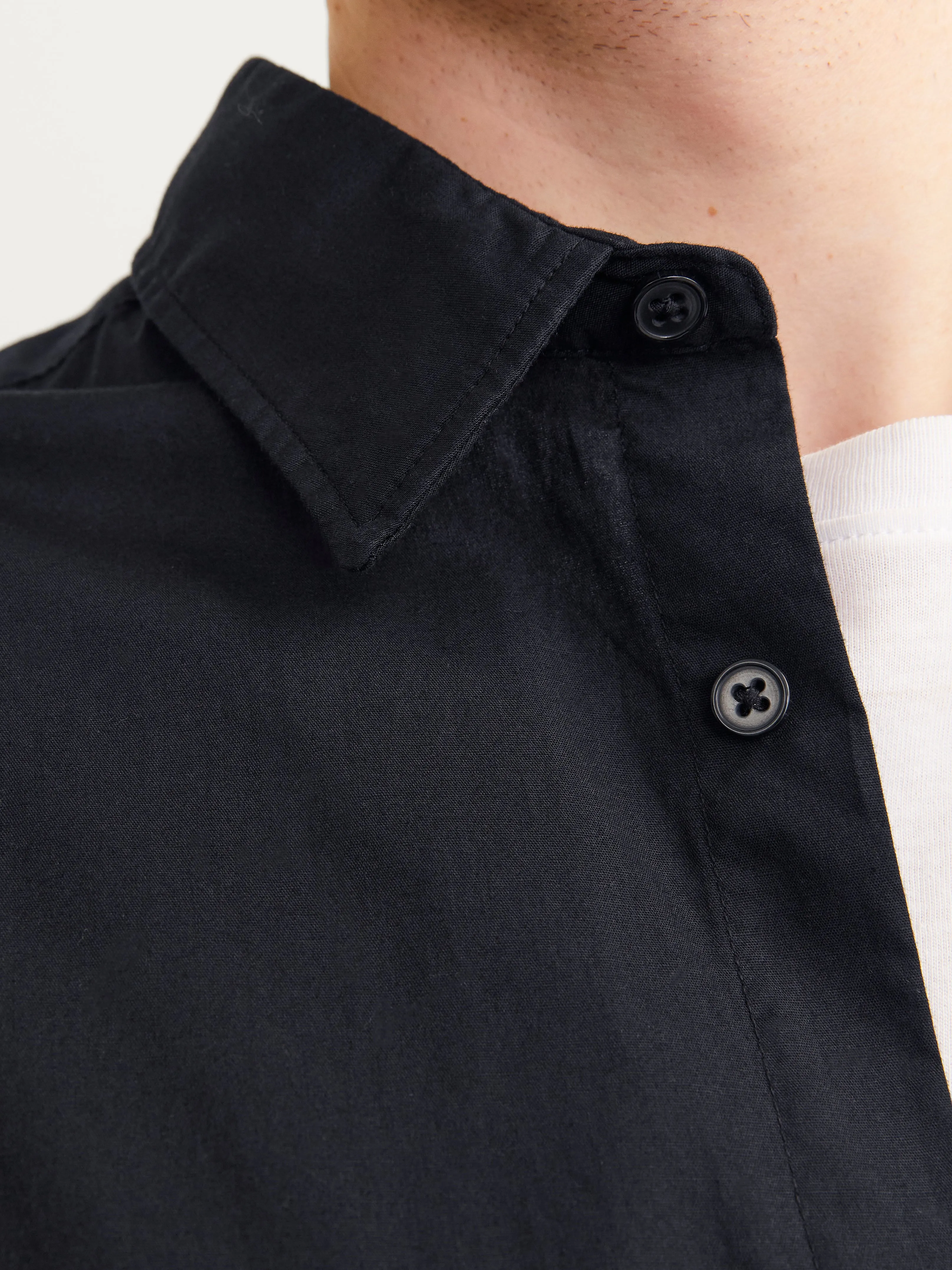Plus Camisa formal Corte slim | Negro | Jack & Jones®