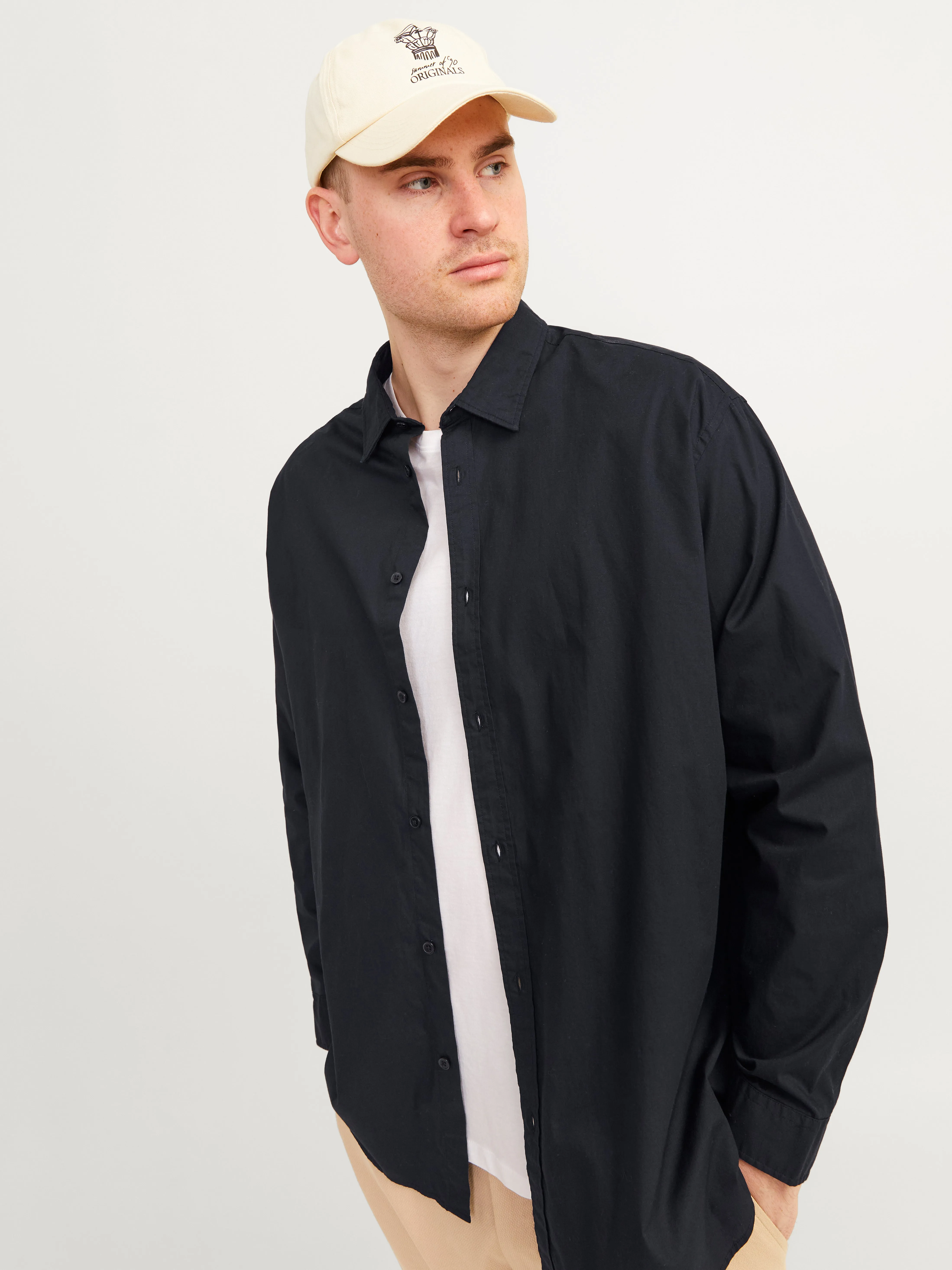 Plus Camisa formal Corte slim | Negro | Jack & Jones®