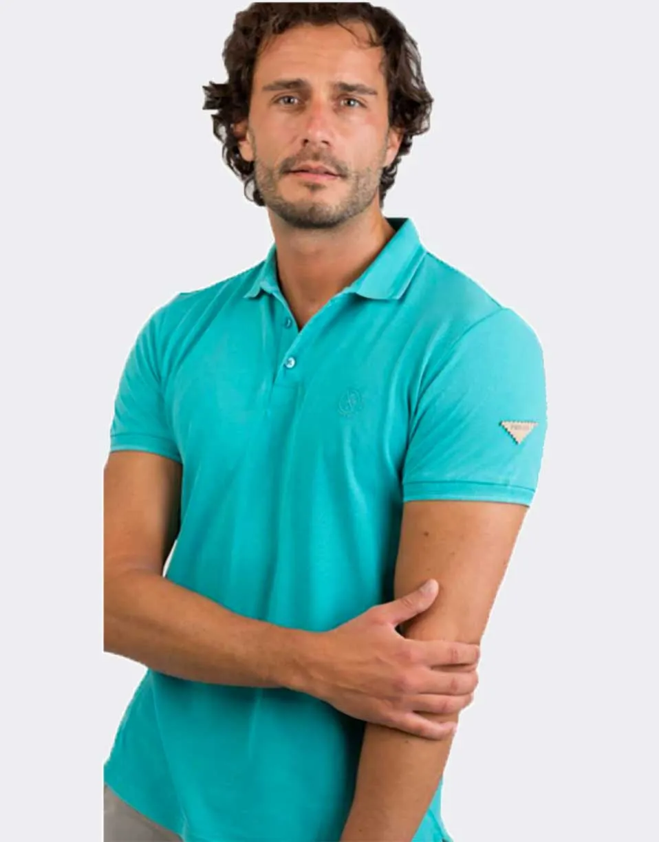 Polo hombre punto piqué manga corta PRIVATA