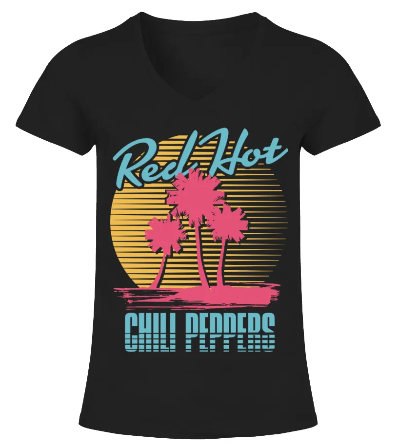 Red Hot Chili Peppers BK (10) Camiseta cuello pico Mujer