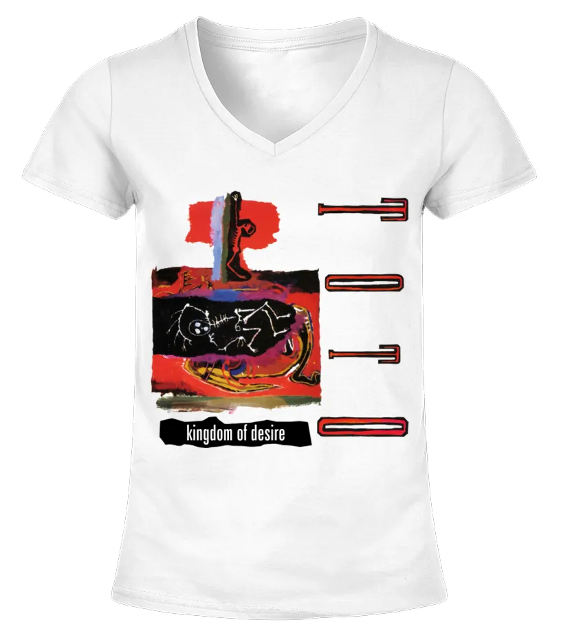 RK90SWT. TOTO  KINGDOM OF DESIRE CAMISETA CUELLO PICO MUJER