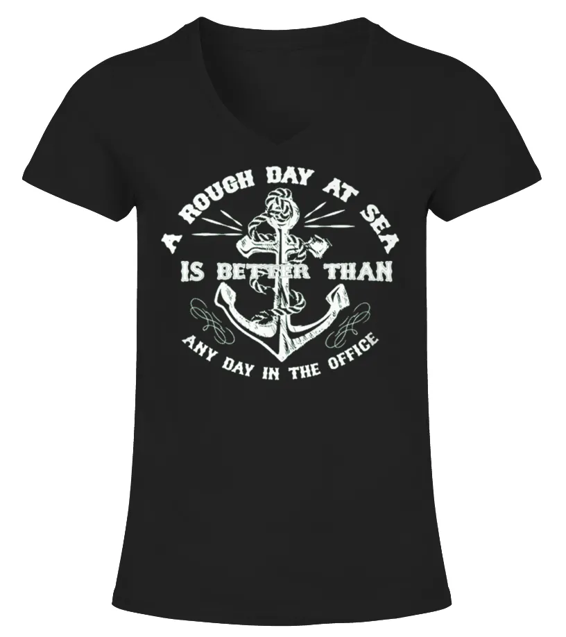 ROUGH DAY AT SEA LIMITED EDITION Camiseta cuello pico Mujer