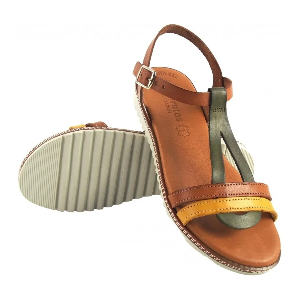 Sandalia señora  2282 mostaza
