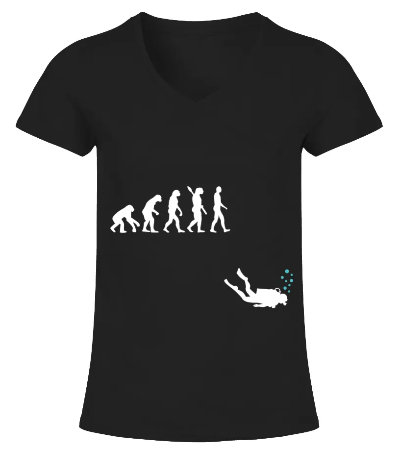 SCUBA DIVING JOIN THE DIVE SIDE CAMISETA CUELLO PICO MUJER