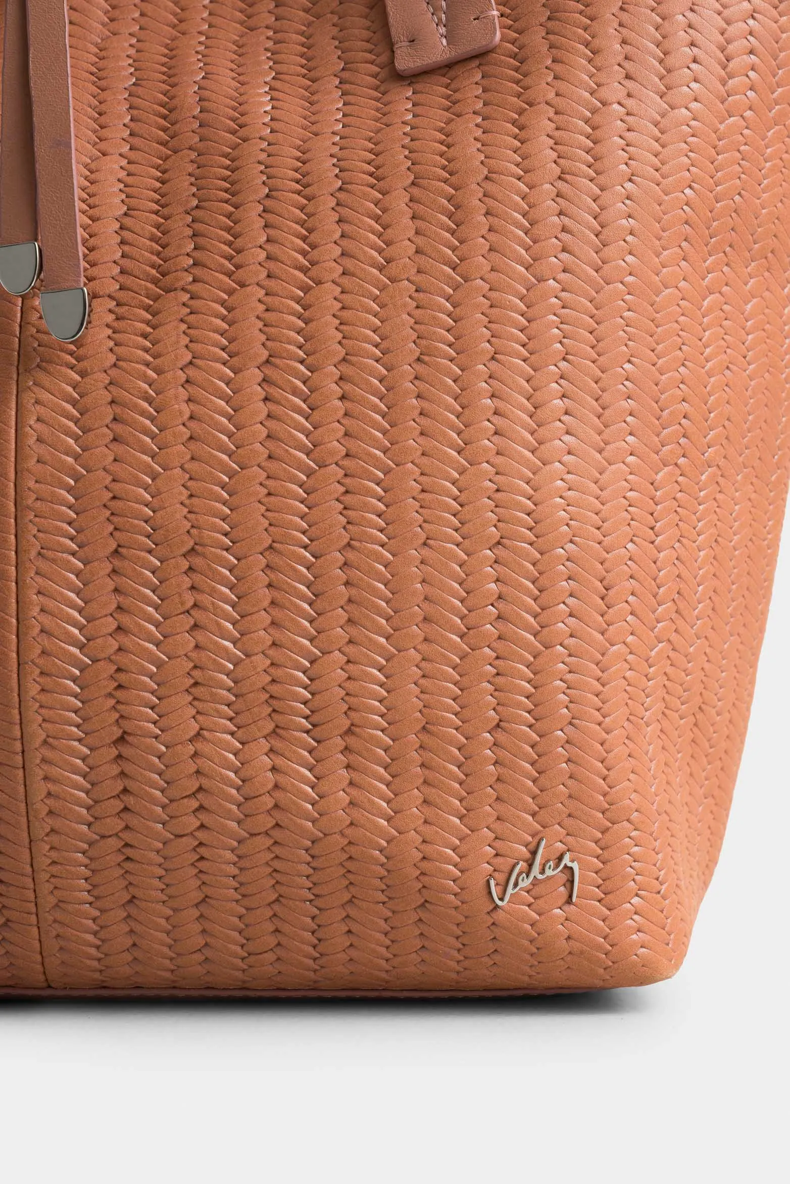 Shopping luca doble faz de cuero para mujer contraste