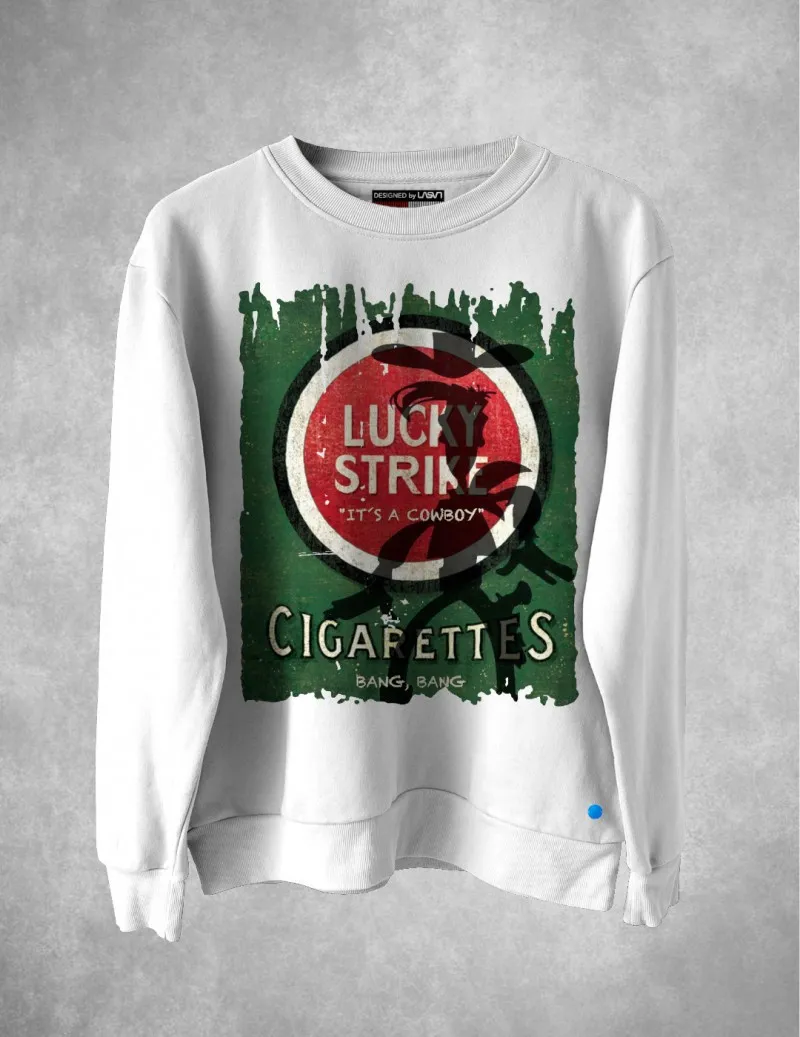 Sudadera de hombre LUCKY blanco