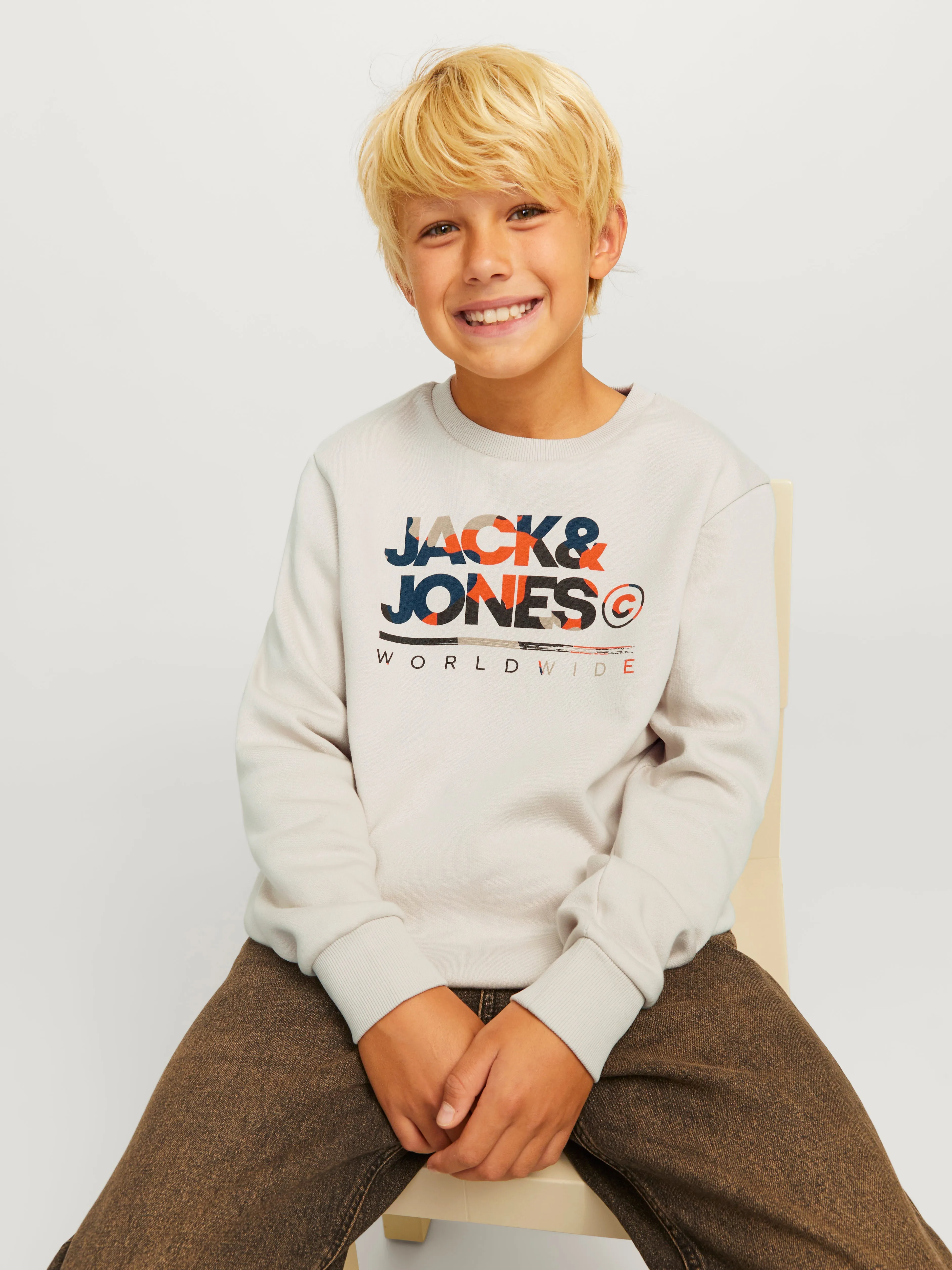 Sudadera Logotipo | Gris claro | Jack & Jones®