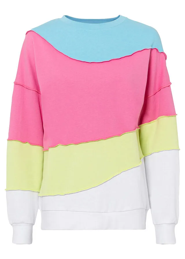 SUDADERA ROSA FLAMENCOVERDE MENTA DE RAYAS