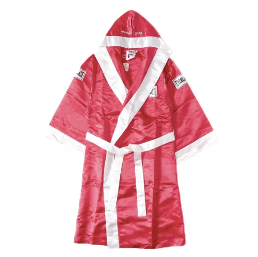 Supreme Everlast Satin Hooded Boxing Robe Red