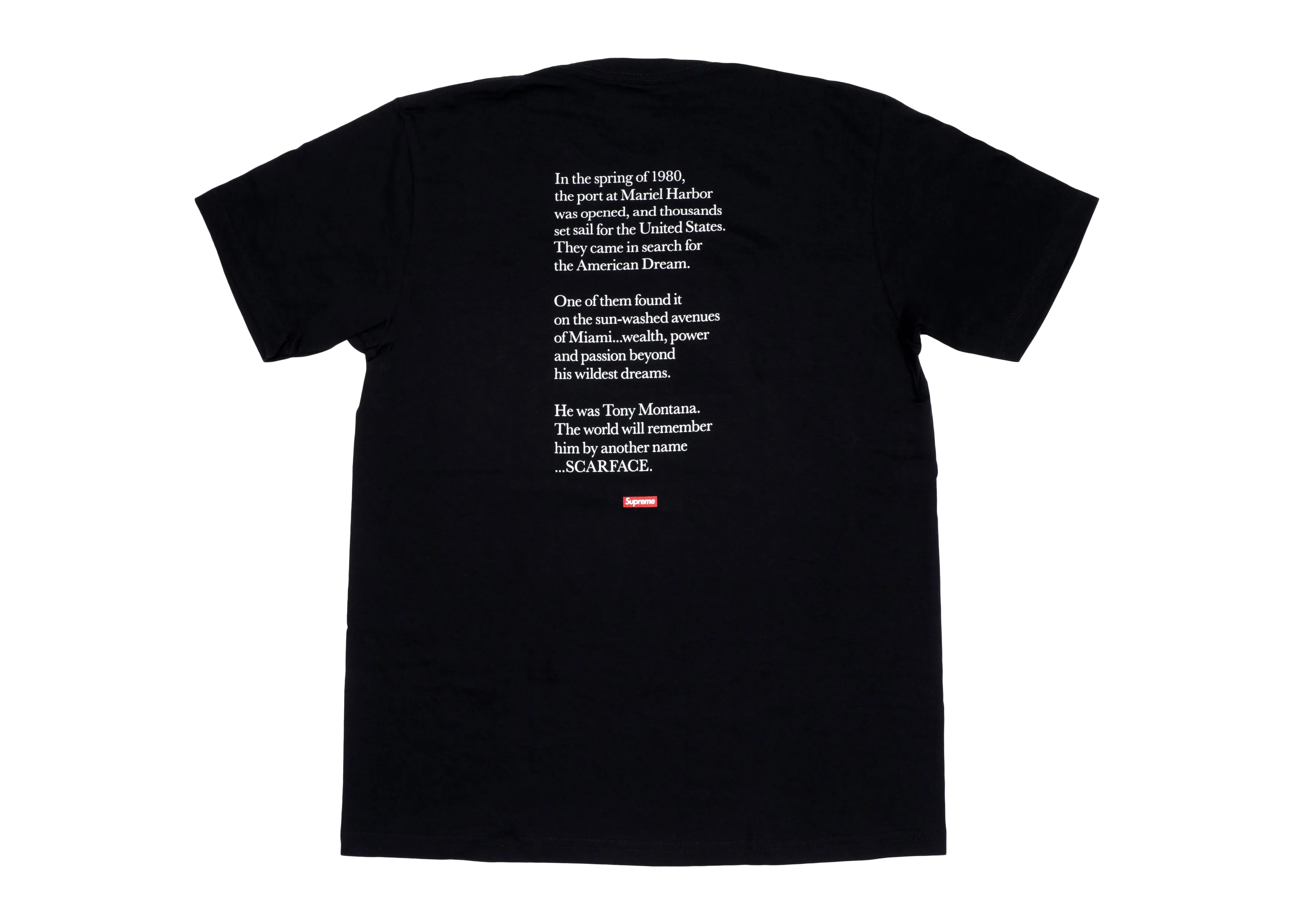 Supreme Scarface Shower Tee Black