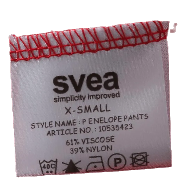 Svea Penelope Pants White/Red
