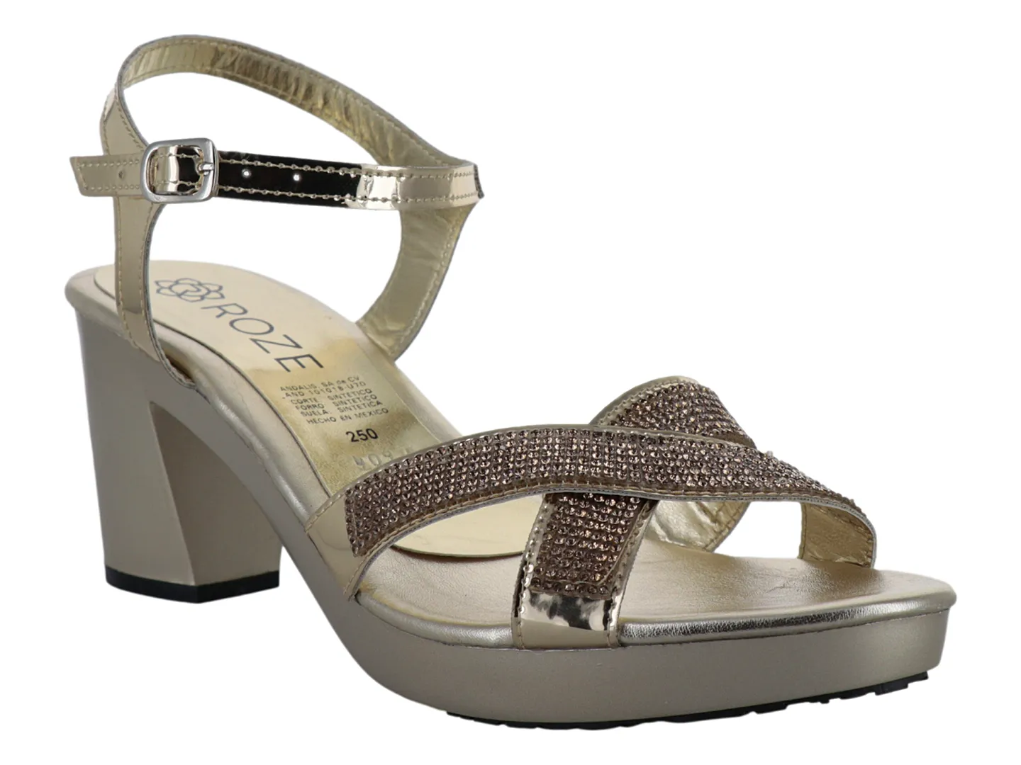 Tacones Roze 4091 Oro Ingles Para Mujer