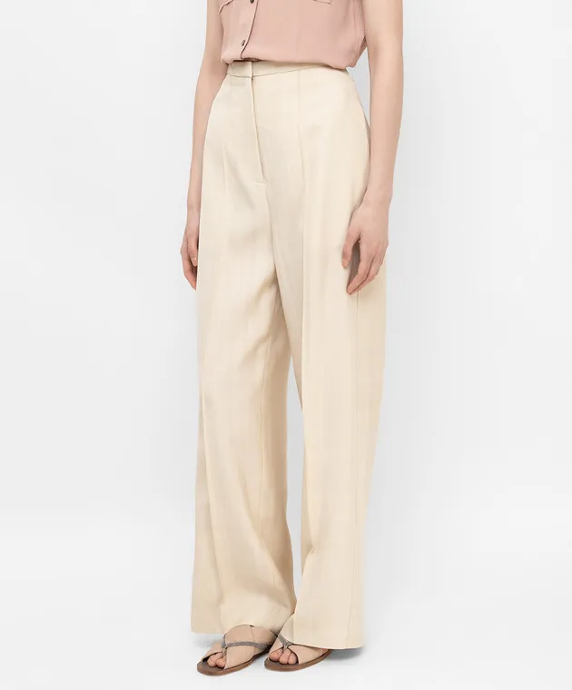 Toteme Light Beige Loose Pants