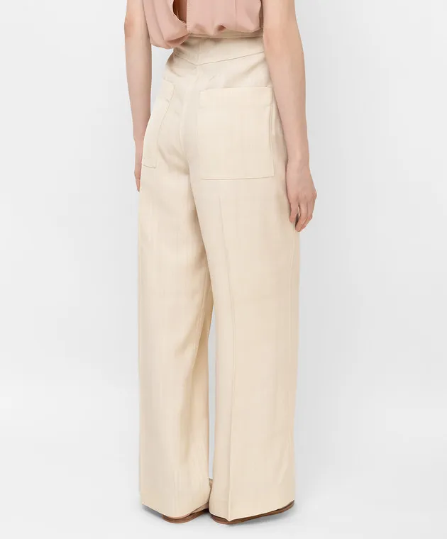 Toteme Light Beige Loose Pants