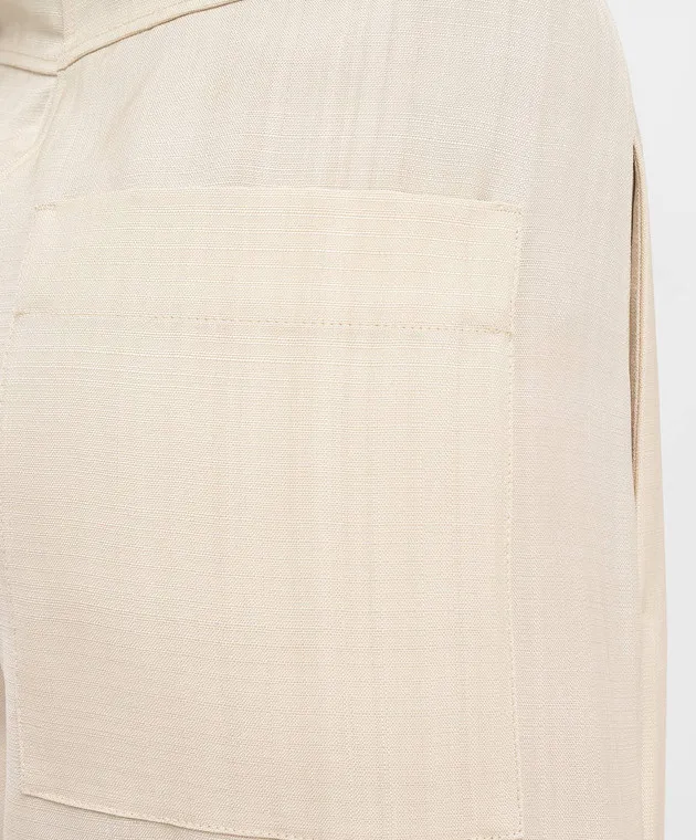 Toteme Light Beige Loose Pants